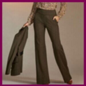 NWOT CAbi 4132 academy trousers green pants size 6 Regular Length